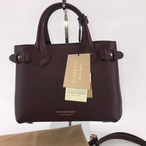 NWT Burberry House Check Derby Small Banner Tote